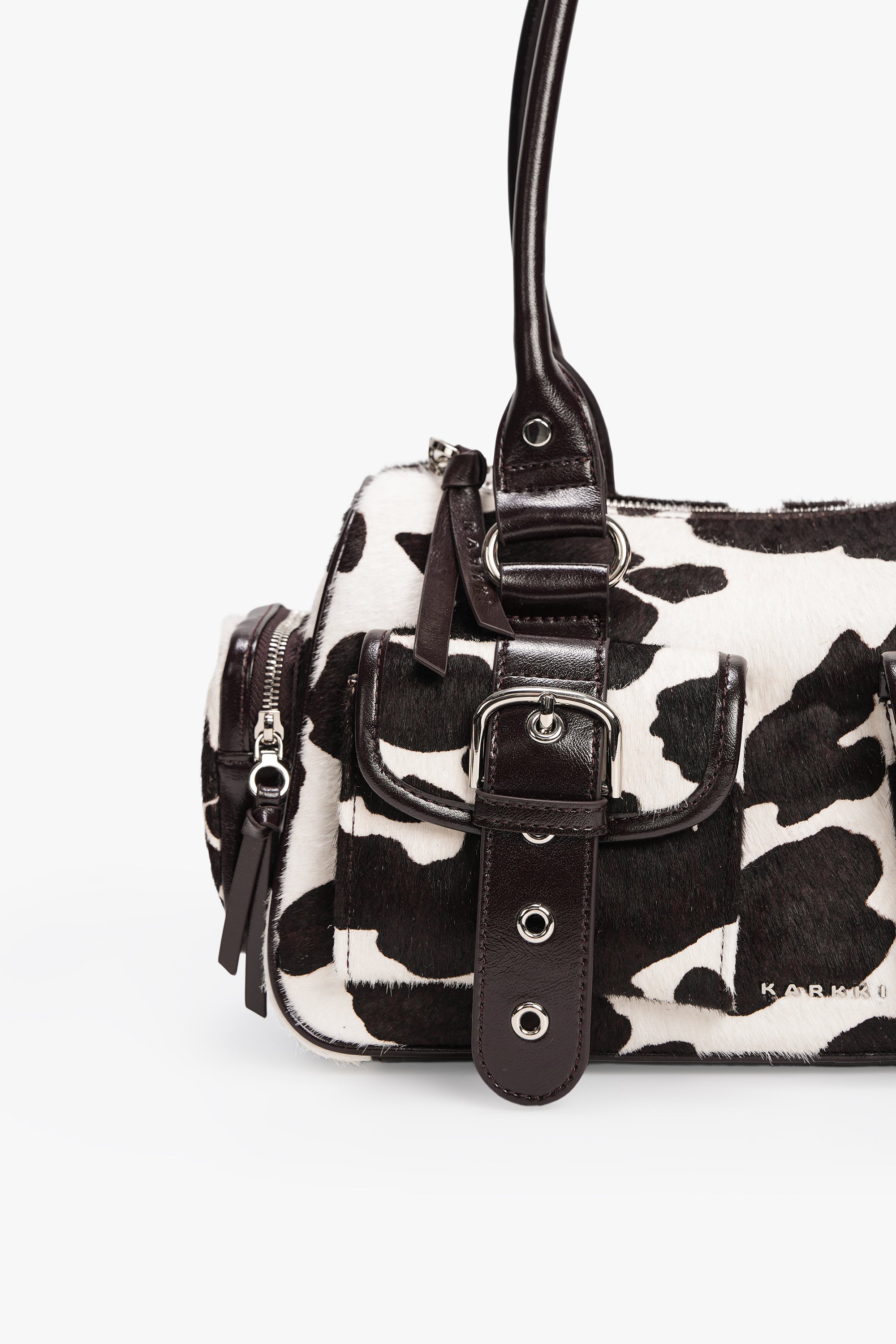 Wally Leather Boston -Cow Black – KARKKI