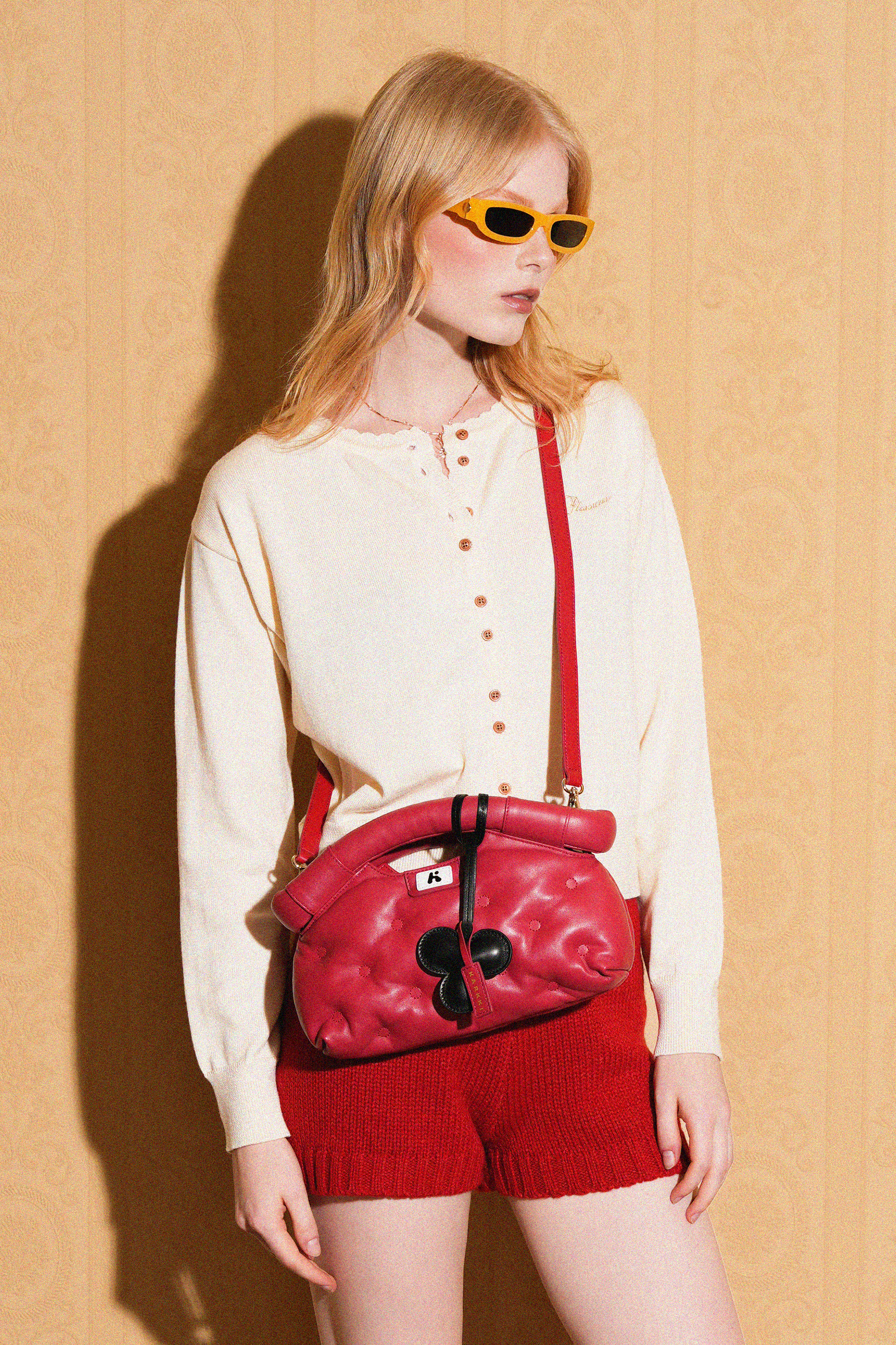 Aira Mini Cloud Soft Leather Bag - Red – KARKKI