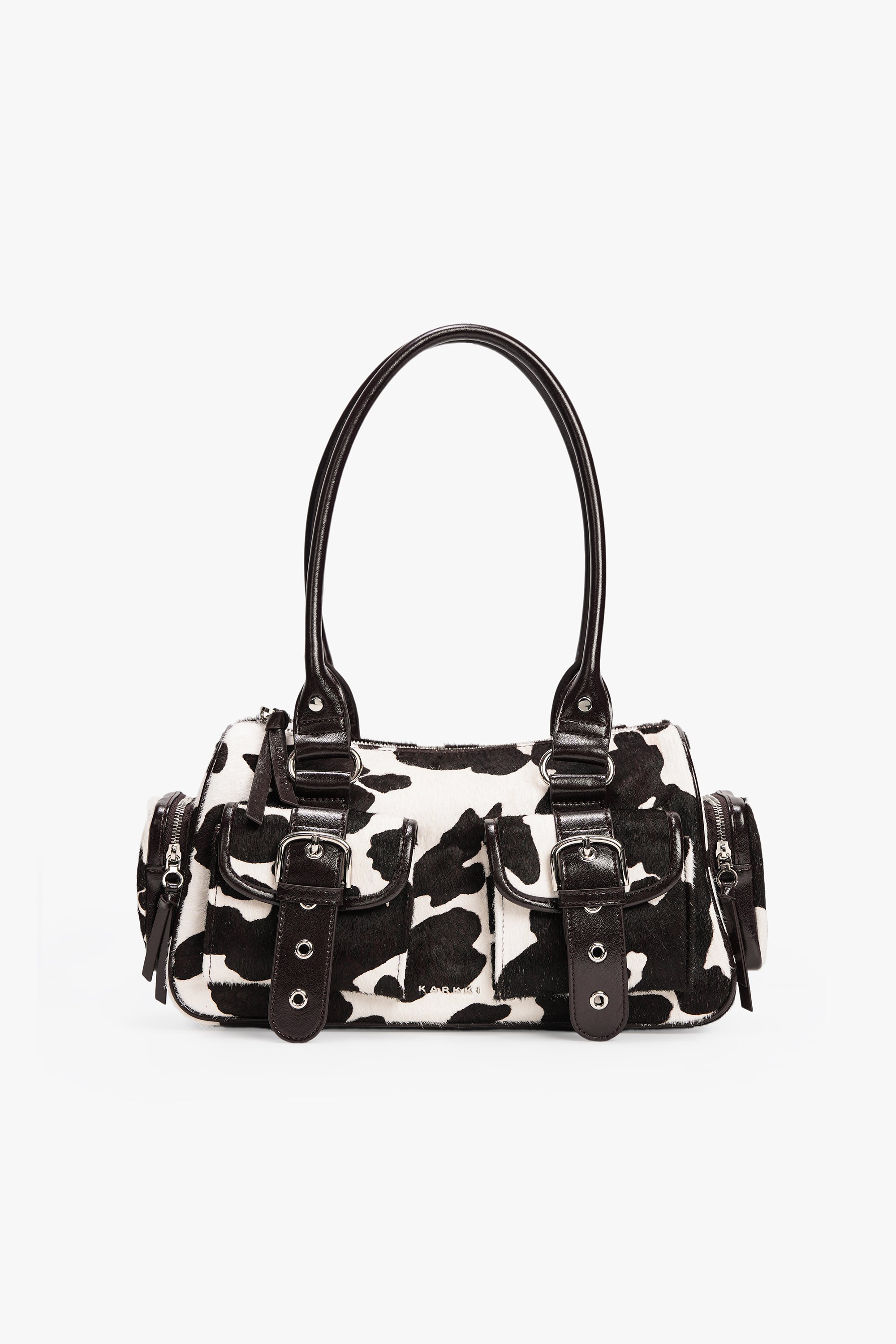 Wally Leather Boston -Cow Black – KARKKI