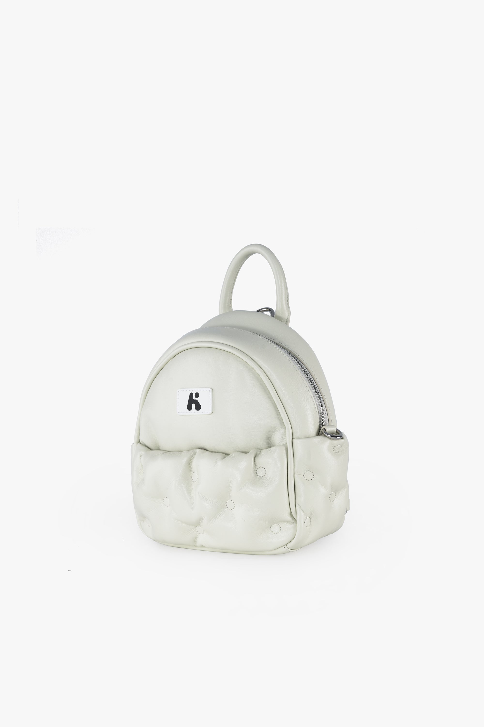 Lila Cloud Soft Leather Mini Backpack – Cloud Dancer – KARKKI